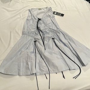 Onitsuka dress in baby blue color size M